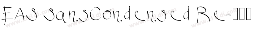 EAS SansCondensed Re字体转换